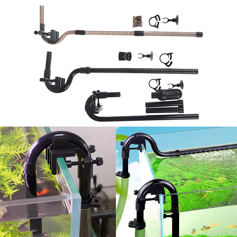 Aquael Filter Fzn - 1 セットプラスチック水族館レインスプレーバーフィルター流出パイプ入口出口チューブキット外部キャニスター水槽アクセサリー用