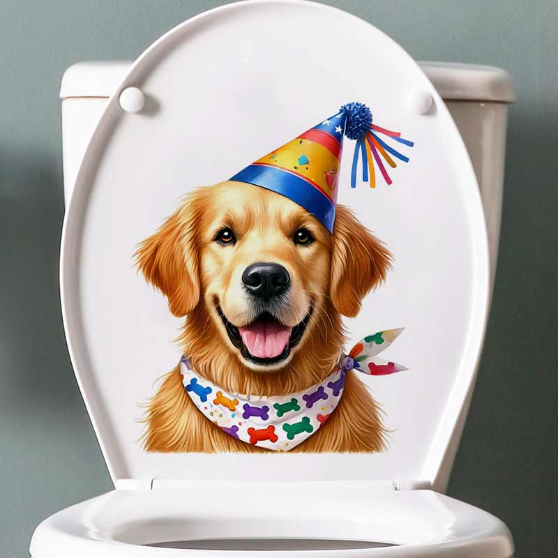 ハッピーバースデーゴールデンレトリバーペット犬ウォールステッ - Pvc Panel Background のレビューと価格