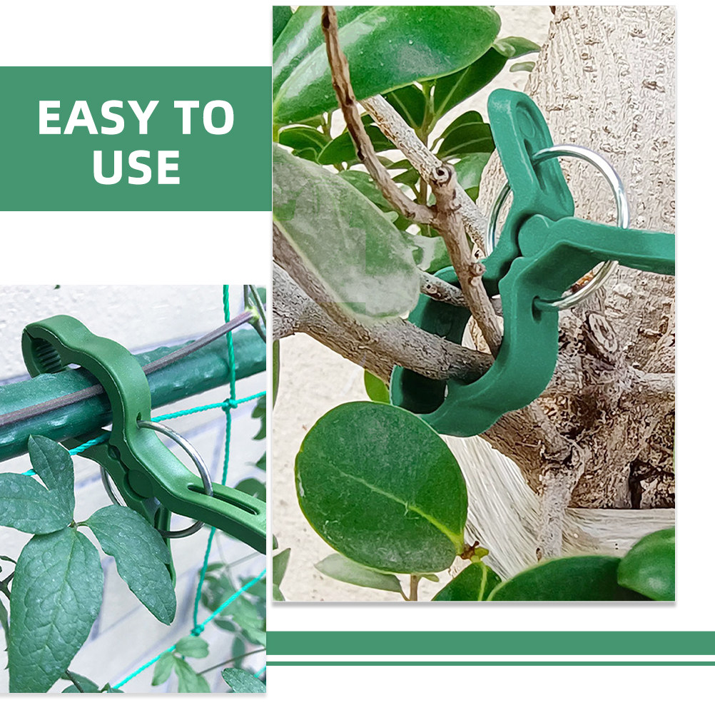 60個入り プラスチック製 植物支柱クリップ、ガーデン用トレ - Vine Climbing Plastic のレビューと価格